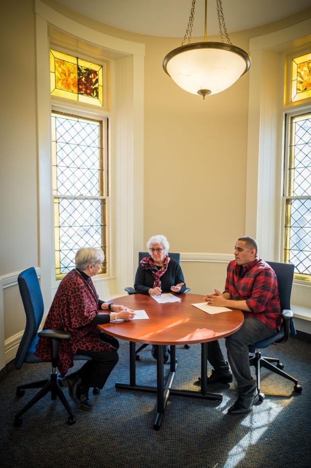 Staff members in a planning session